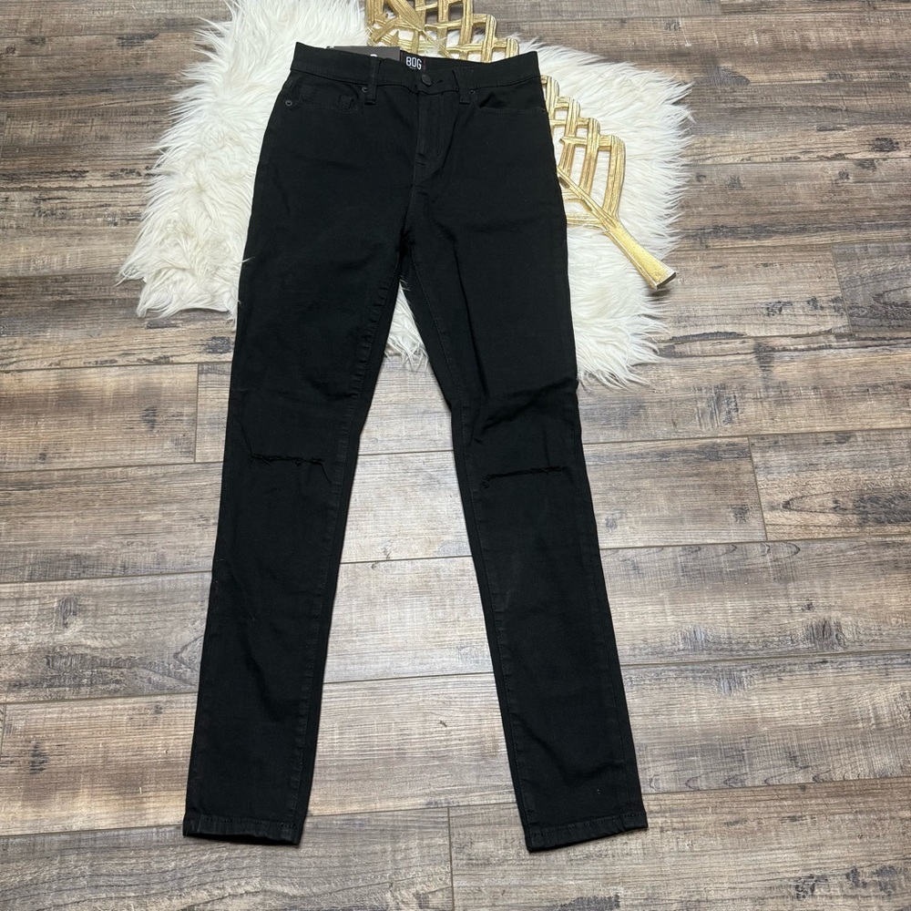 BDG Twig High Rise Black Distressed Holes Jeans